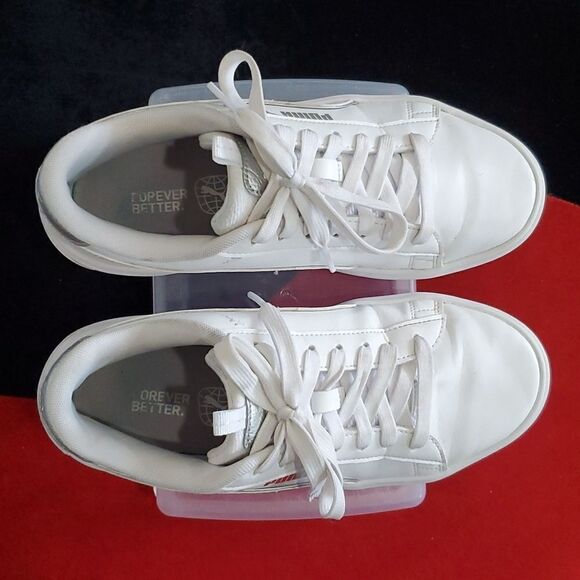 Puma Women's Smash Platform V3 Pop-Up White Size 8 - Picture 6 of 15
